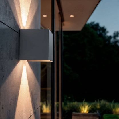 Aplique de Pared Exterior LED 6W Aluminio Iluminación Doble Cara Eros