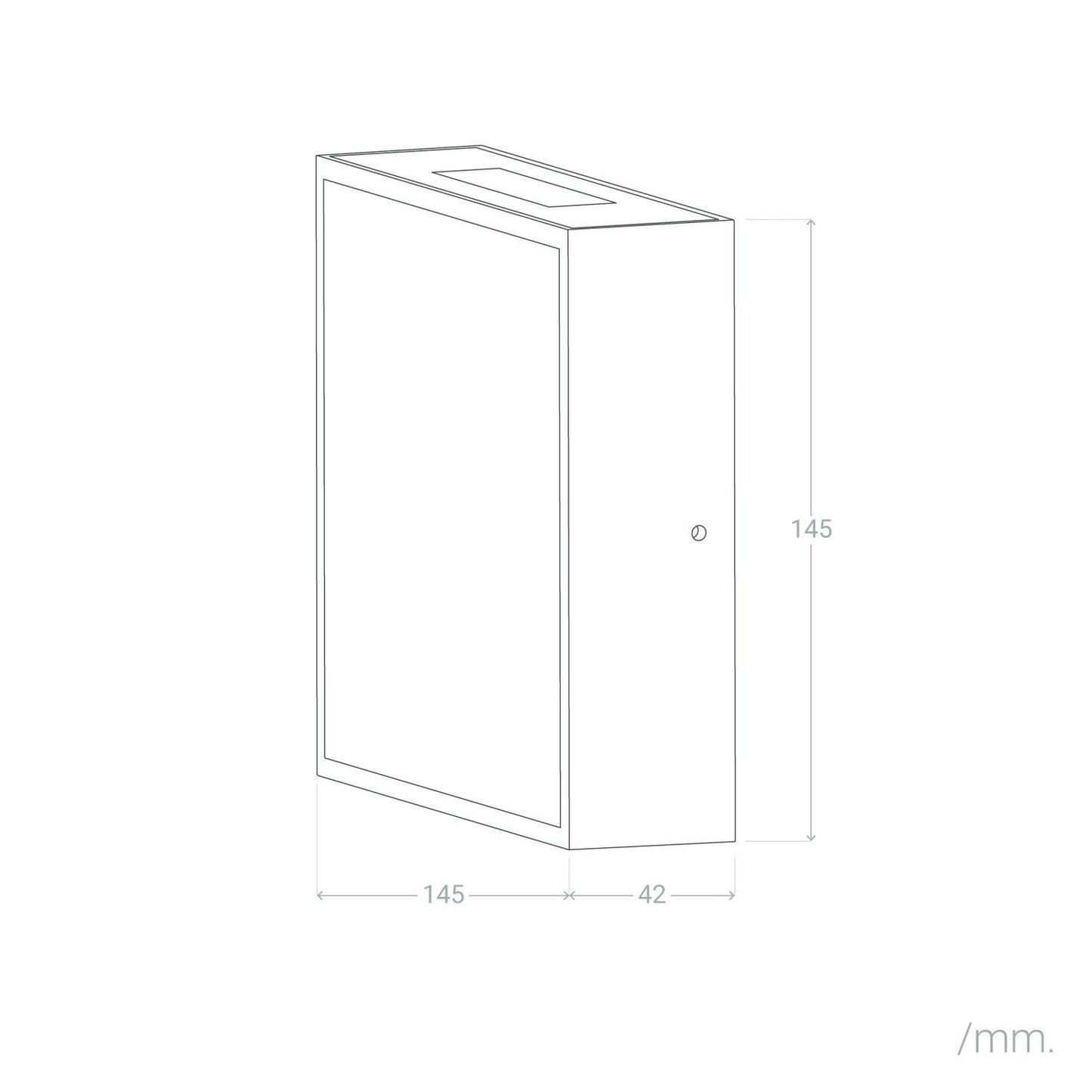 Aplique de Pared Exterior LED 6W Aluminio Roma Gris