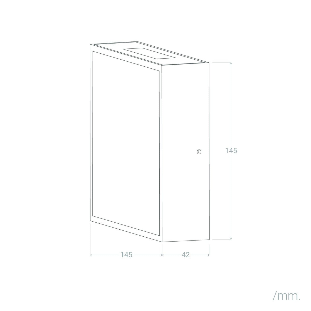 Aplique de Pared Exterior LED 6W Aluminio Roma Gris