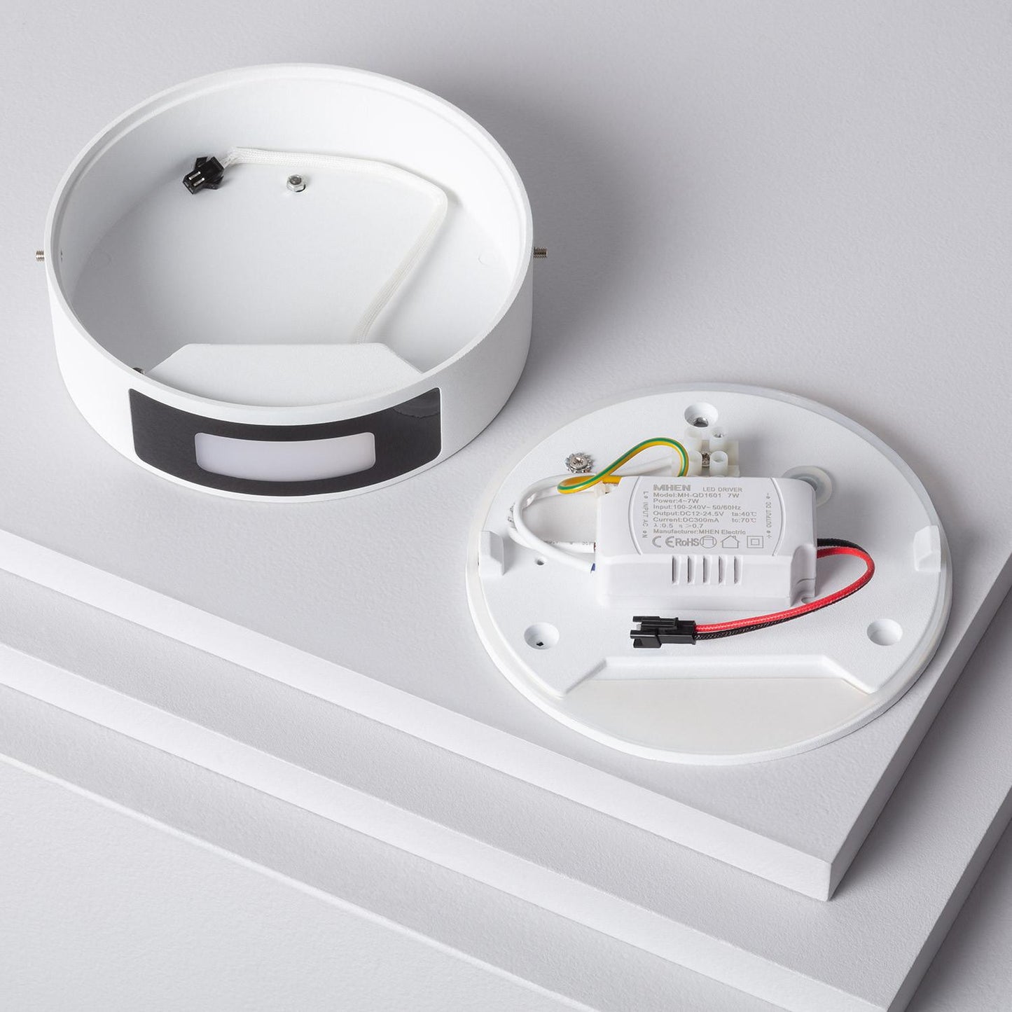 Aplique de Pared Exterior LED 6W de Aluminio Crono Negro