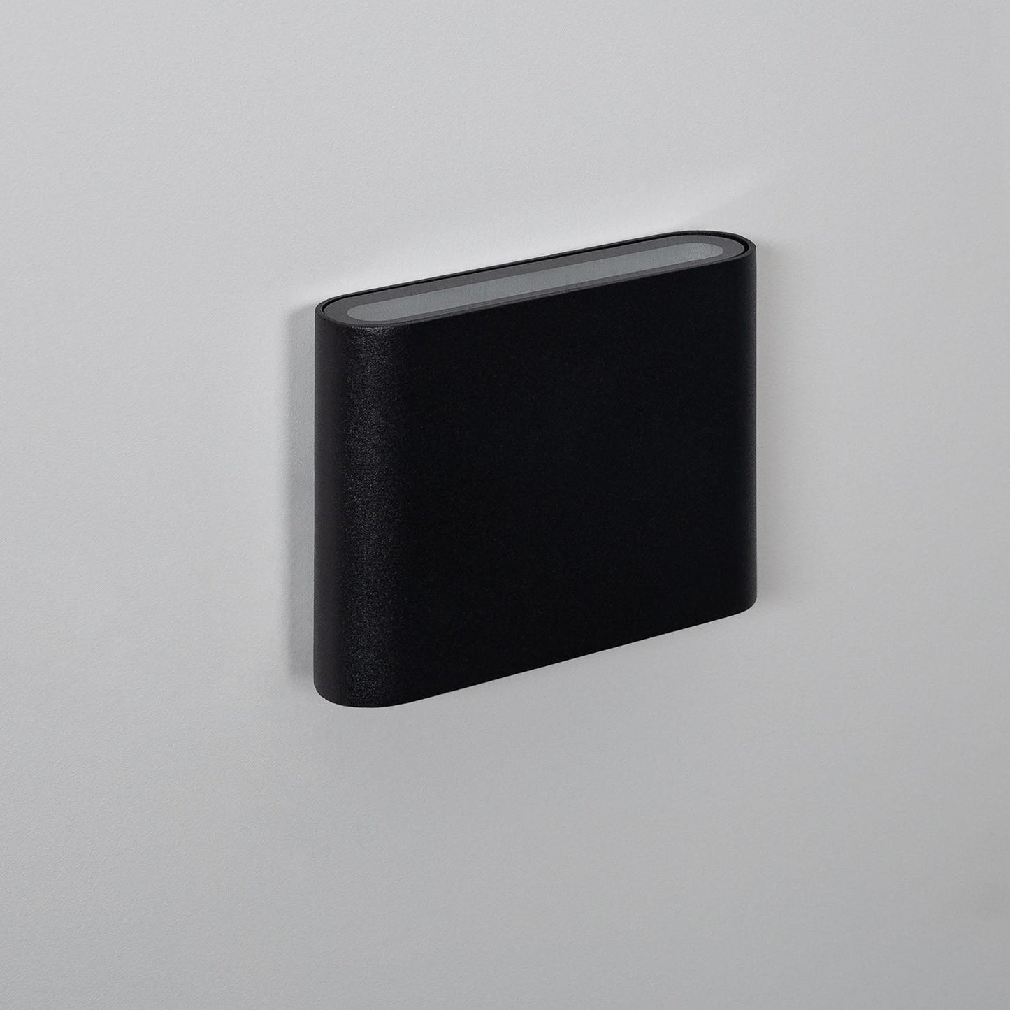 Aplique de Pared Exterior LED 6W Iluminación Doble Cara Aluminio Cuadrado Negro Luming