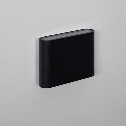 Aplique de Pared Exterior LED 6W Iluminación Doble Cara Aluminio Cuadrado Negro Luming