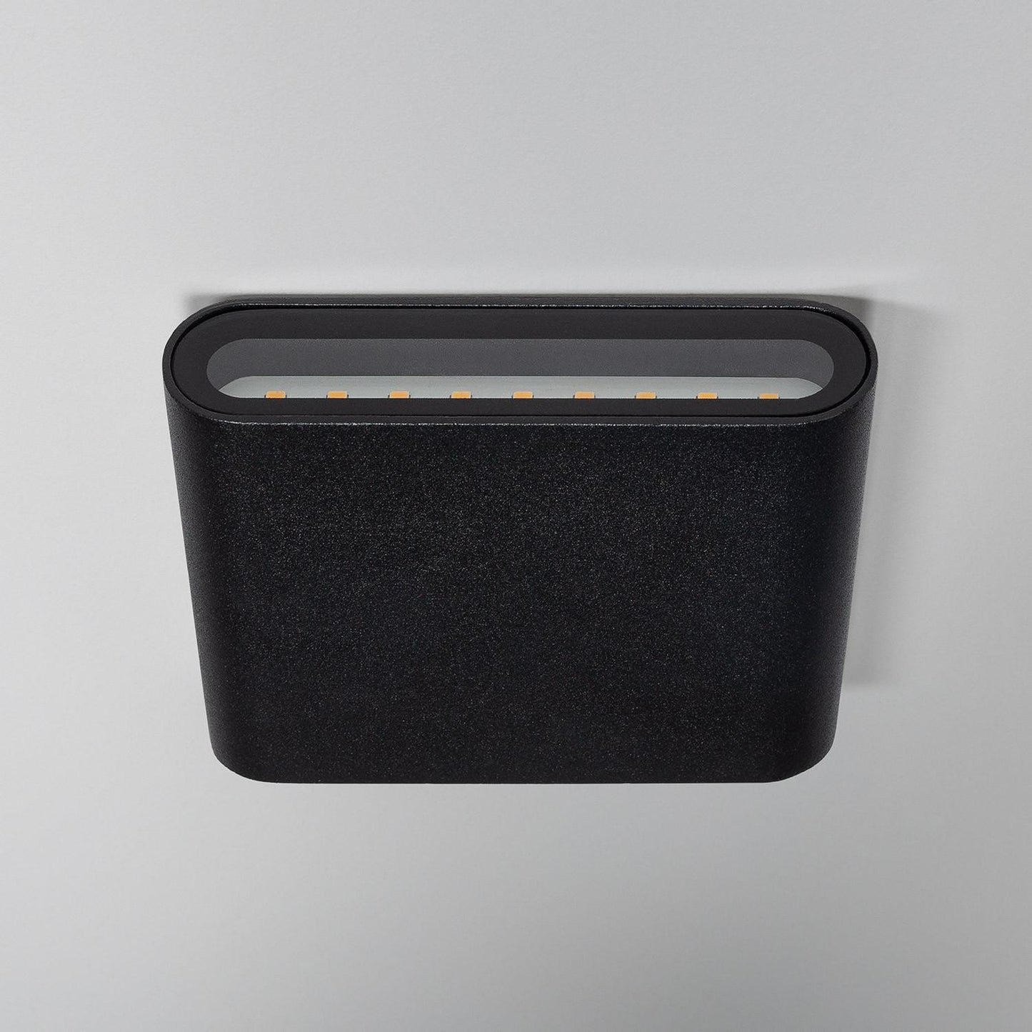 Aplique de Pared Exterior LED 6W Iluminación Doble Cara Aluminio Cuadrado Negro Luming