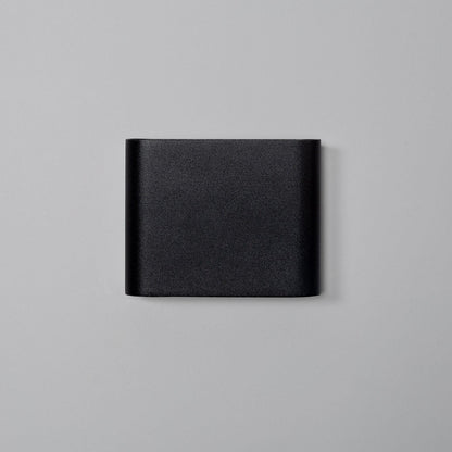 Aplique de Pared Exterior LED 6W Iluminación Doble Cara Aluminio Cuadrado Negro Luming