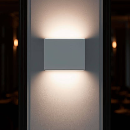 Aplique de Pared Exterior LED 6W CCT Iluminación Doble Cara Aluminio Cuadrado Luming II