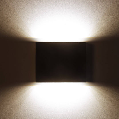 Aplique de Pared Exterior LED 6W CCT Iluminación Doble Cara Aluminio Cuadrado Luming II