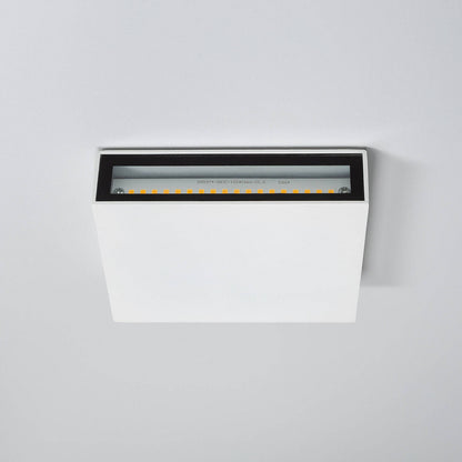 Aplique de Pared Exterior LED 6W CCT Iluminación Doble Cara Aluminio Cuadrado Luming II