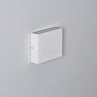 Aplique de Pared Exterior LED 6W CCT Iluminación Doble Cara Aluminio Cuadrado Luming II