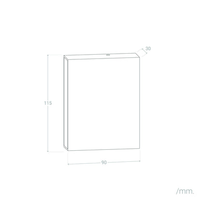 Aplique de Pared Exterior LED 6W CCT Iluminación Doble Cara Aluminio Cuadrado Luming II