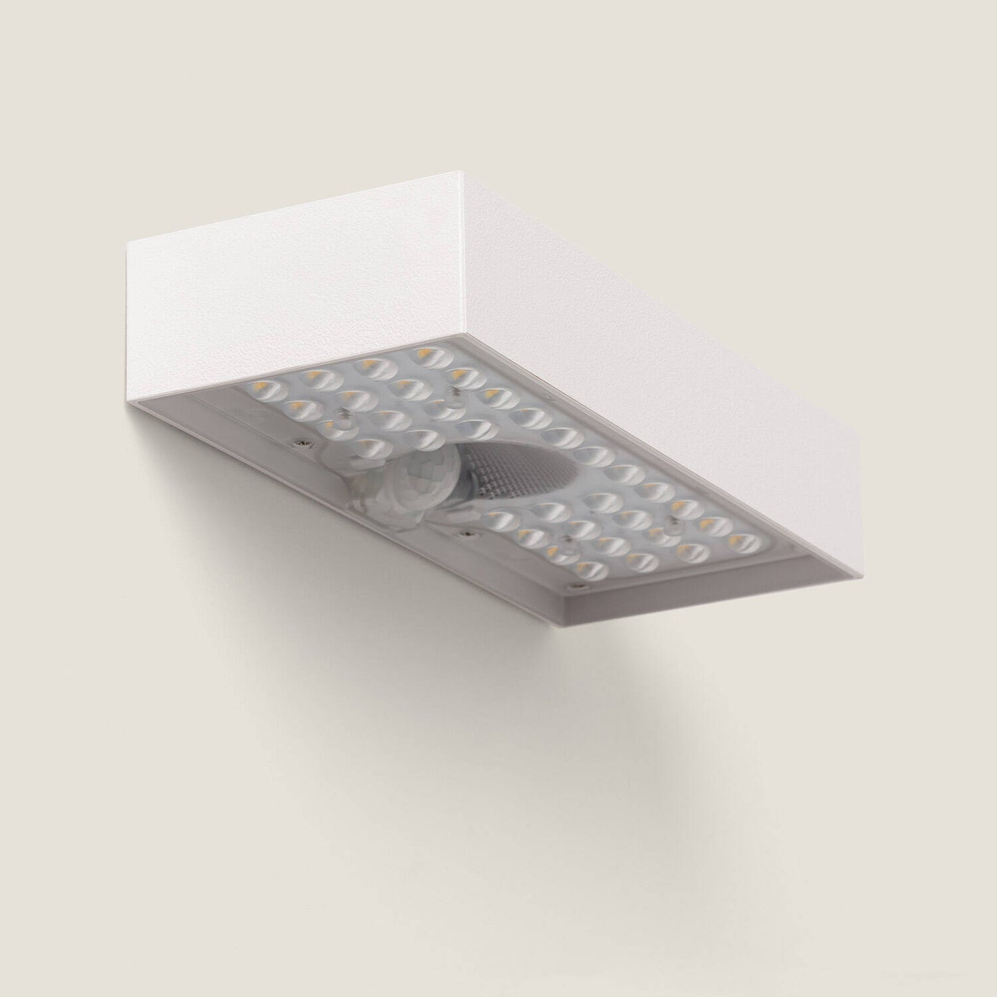 Aplique de Pared Exterior LED 6W con Sensor de Movimiento PIR Karl Solar Blanco