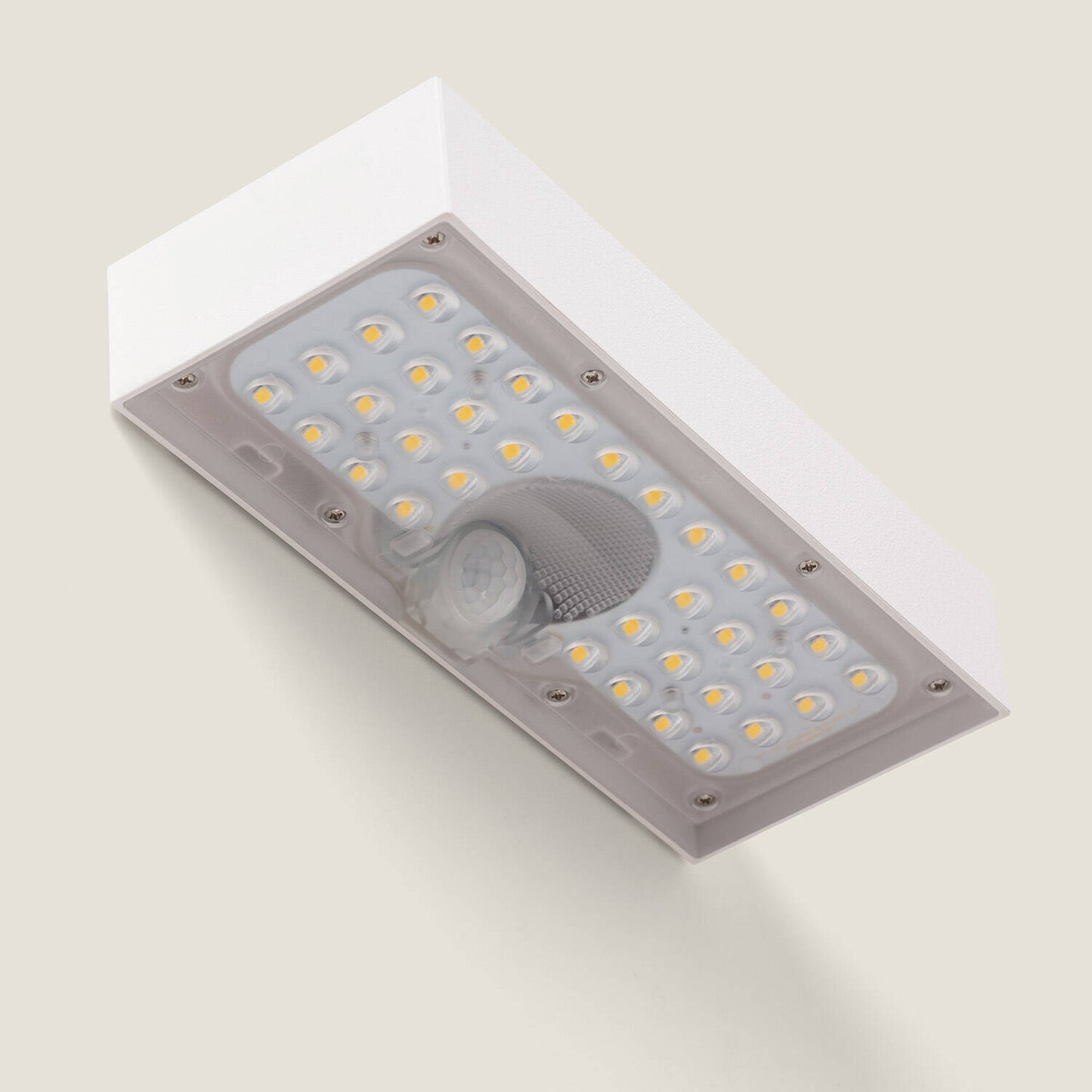 Aplique de Pared Exterior LED 6W con Sensor de Movimiento PIR Karl Solar Blanco