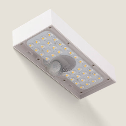 Aplique de Pared Exterior LED 6W con Sensor de Movimiento PIR Karl Solar Blanco