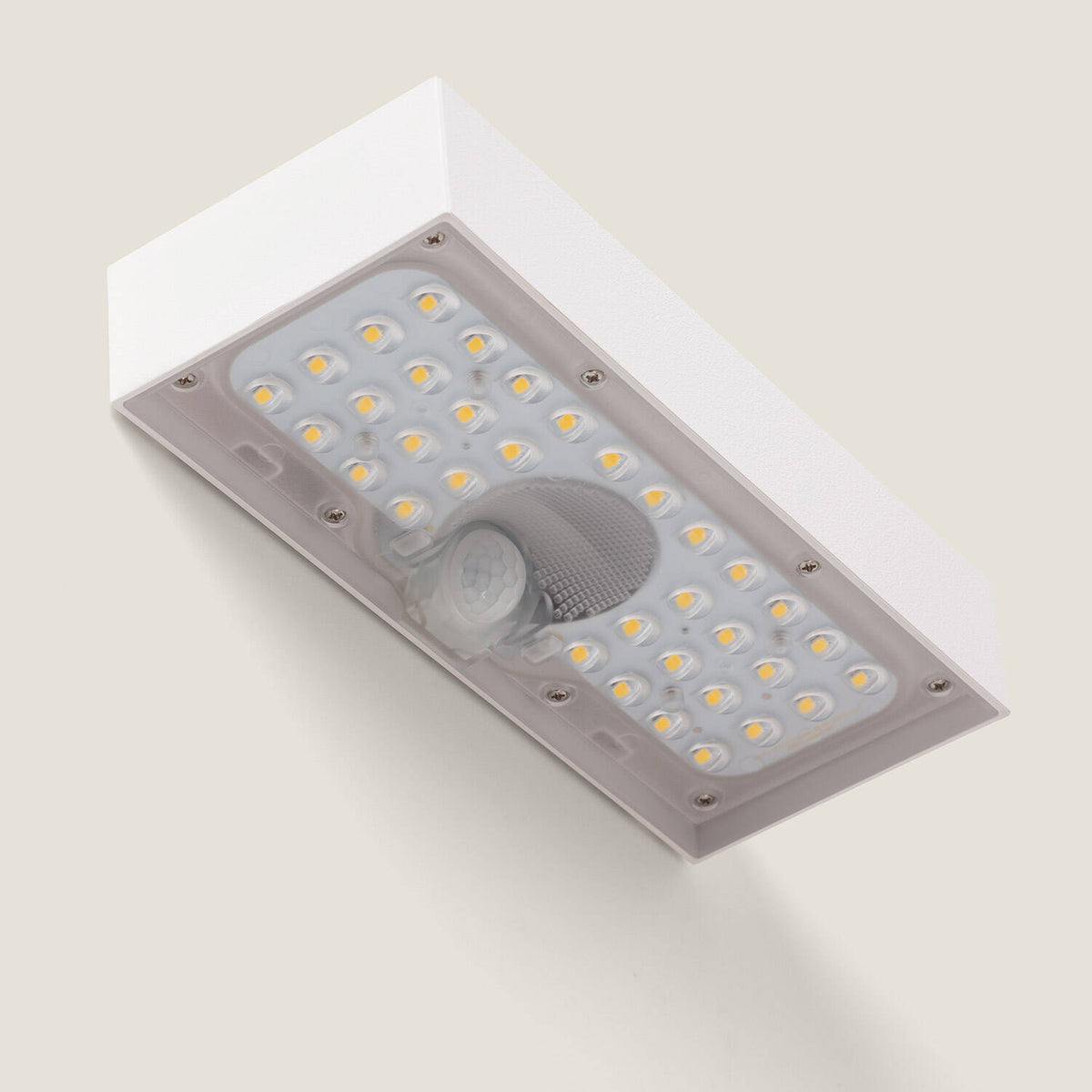 Aplique de Pared Exterior LED 6W con Sensor de Movimiento PIR Karl Solar Blanco