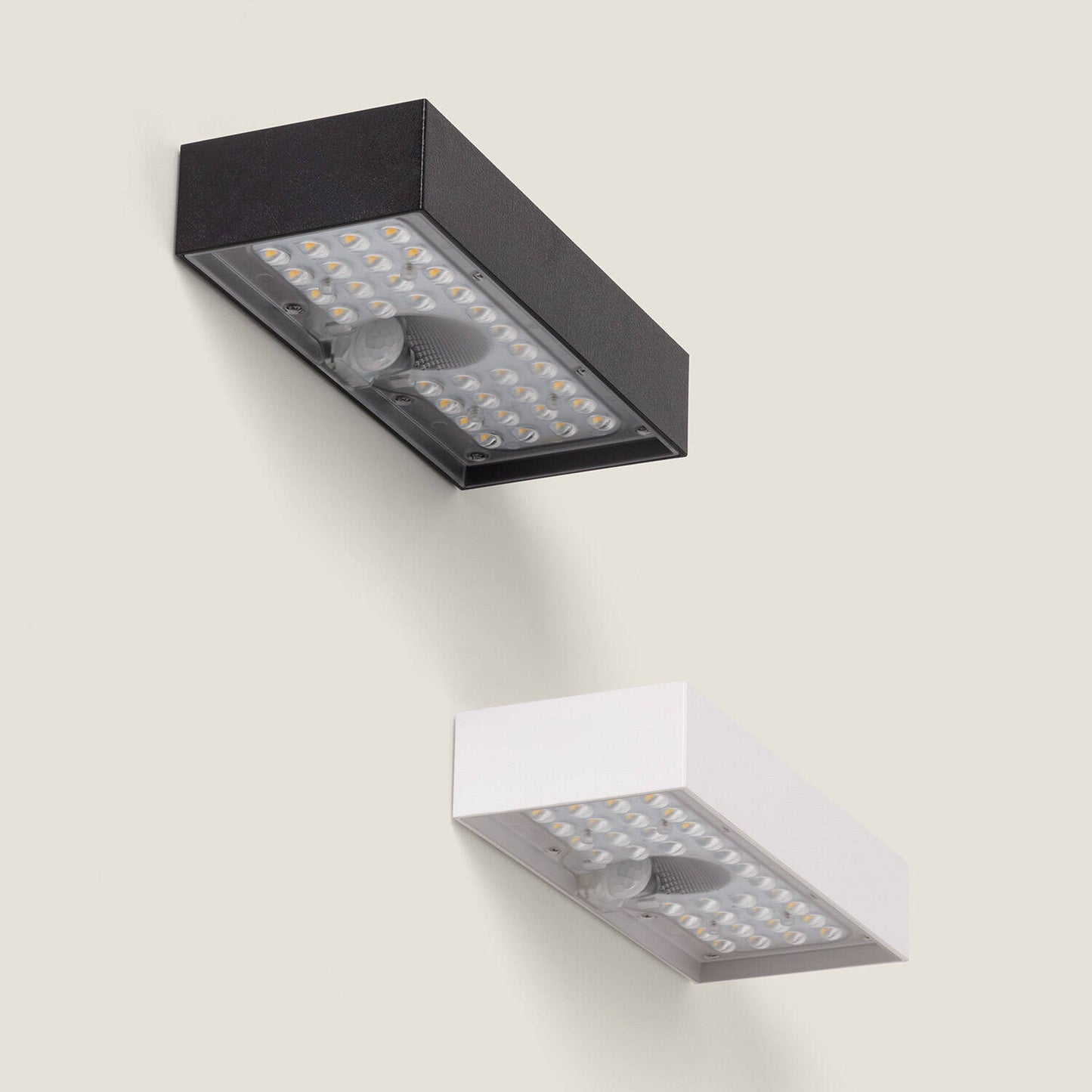 Aplique de Pared Exterior LED 6W con Sensor de Movimiento PIR Karl Solar Blanco