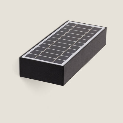 Aplique de Pared Exterior LED 6W con Sensor de Movimiento PIR Karl Solar Negro