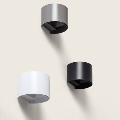 Aplique de Pared Exterior LED Regulable 6W Iluminación Doble Cara Eros Curvy