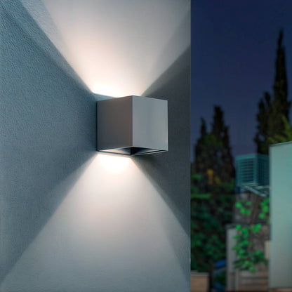 Aplique de Pared Exterior LED Regulable 6W Iluminación Doble Cara Eros