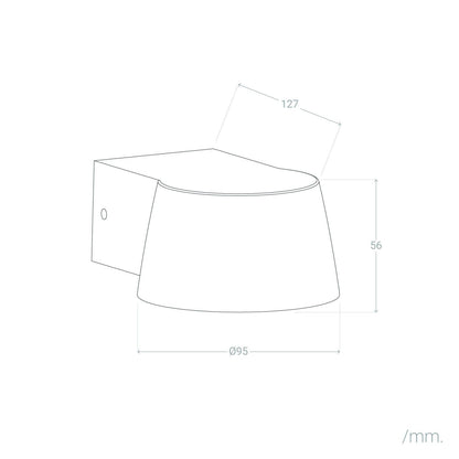 Aplique de Pared Exterior LED 7W Aluminio Dumai