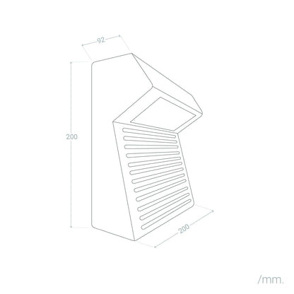 Aplique de Pared Exterior LED 8W Cemento Sealy