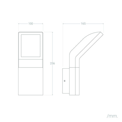 Aplique de Pared Exterior LED 9.5W Aluminio Legacy