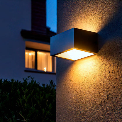 Aplique de Pared Exterior LED 9W Aluminio Iluminación Doble Cara CCT Seleccionable Sheffield