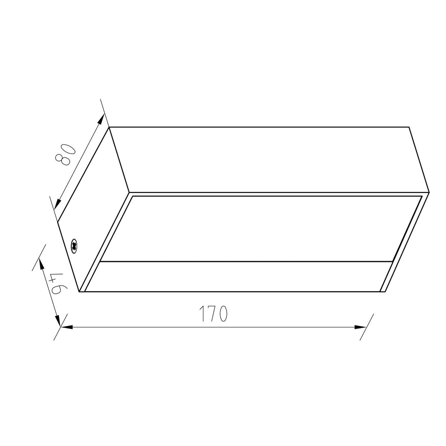 Aplique de Pared Exterior LED 9W Iluminación Doble Cara  Galeo