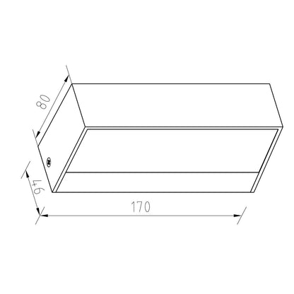 Aplique de Pared Exterior LED 9W Iluminación Doble Cara  Galeo