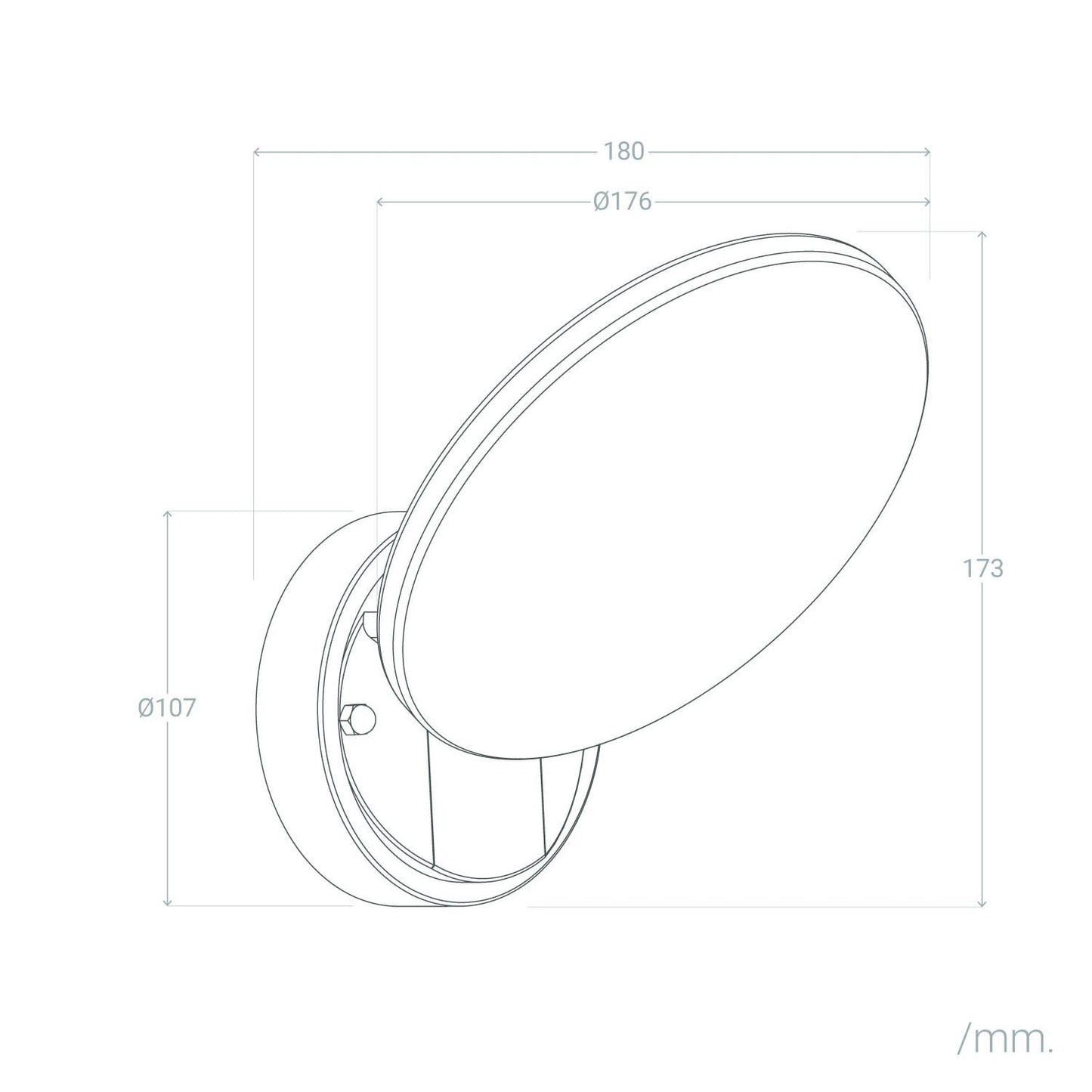 Aplique de Pared Exterior LED 9W Kora