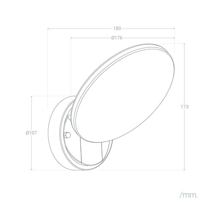 Aplique de Pared Exterior LED 9W Kora