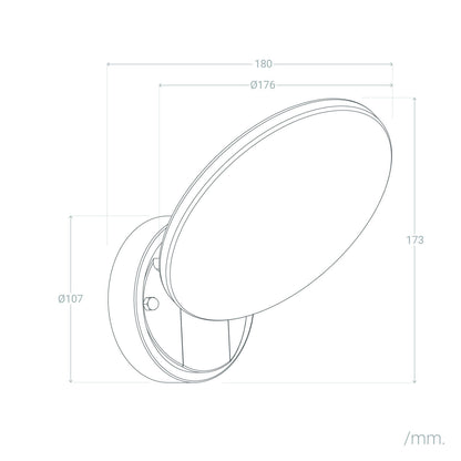 Aplique de Pared Exterior LED 9W Kora