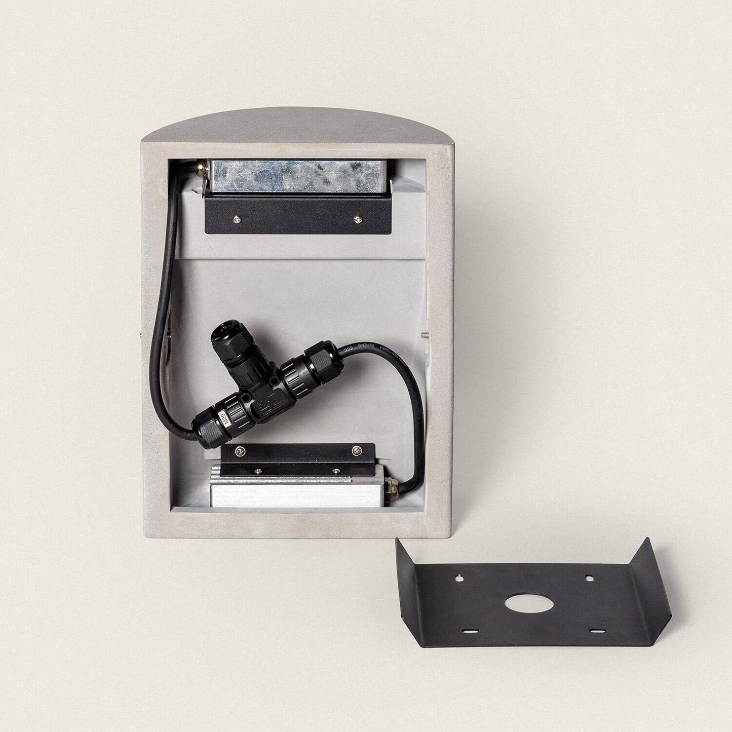 Aplique de Pared Exterior LED Regulable 16W Cemento Zalix