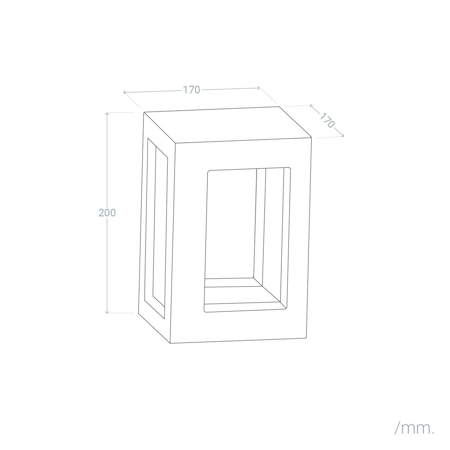 Aplique de Pared Exterior LED Regulable 6W Cemento Varex