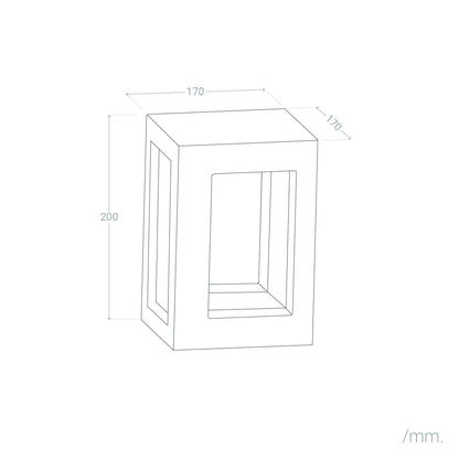 Aplique de Pared Exterior LED Regulable 6W Cemento Varex