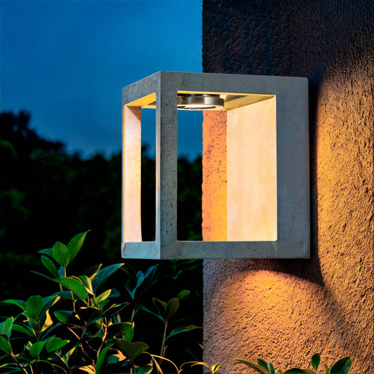 Aplique de Pared Exterior LED Regulable 6W Cemento Varex