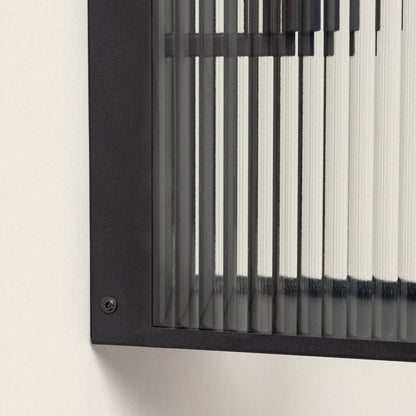 Aplique de Pared Exterior Metal y Cristal Big Taiga