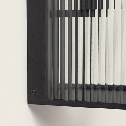 Aplique de Pared Exterior Metal y Cristal Big Taiga