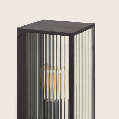 Aplique de Pared Exterior Metal y Cristal Big Taiga