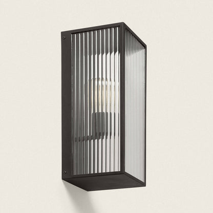 Aplique de Pared Exterior Metal y Cristal Big Taiga