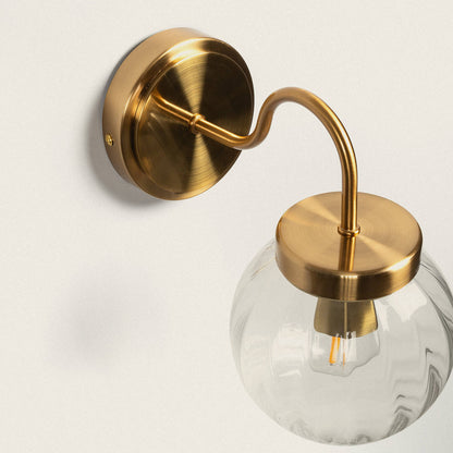 Aplique de Pared Exterior Metal y Cristal Driyah