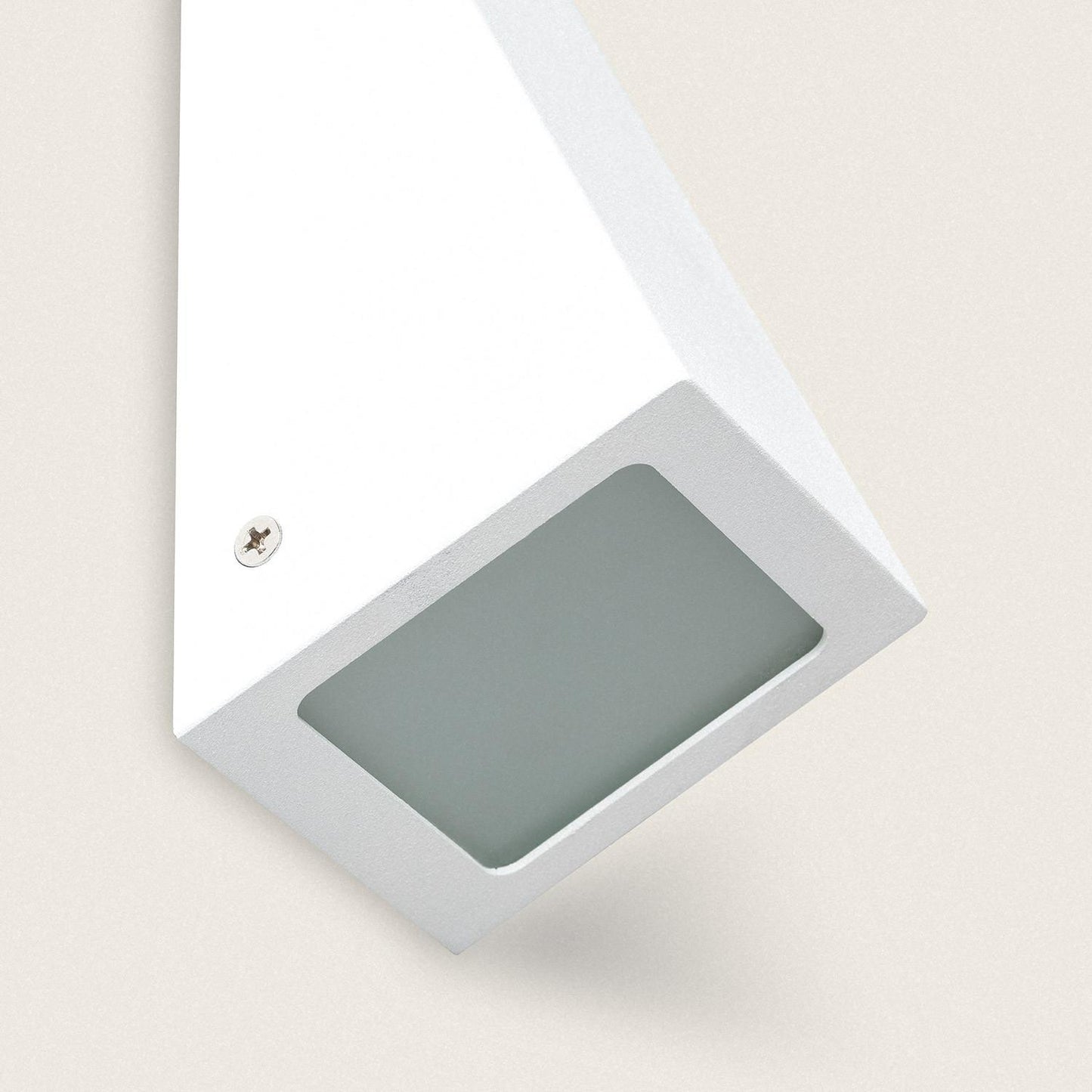 Aplique de Pared Exterior Metal y Cristal Ruzafa