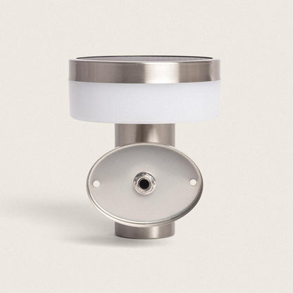 Aplique de Pared Exterior Solar LED 1,5W Acero Inoxidable con Sensor de Movimiento Ashier
