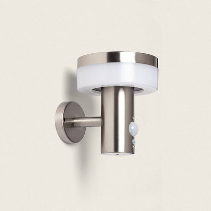 Aplique de Pared Exterior Solar LED 1,5W Acero Inoxidable con Sensor de Movimiento Ashier