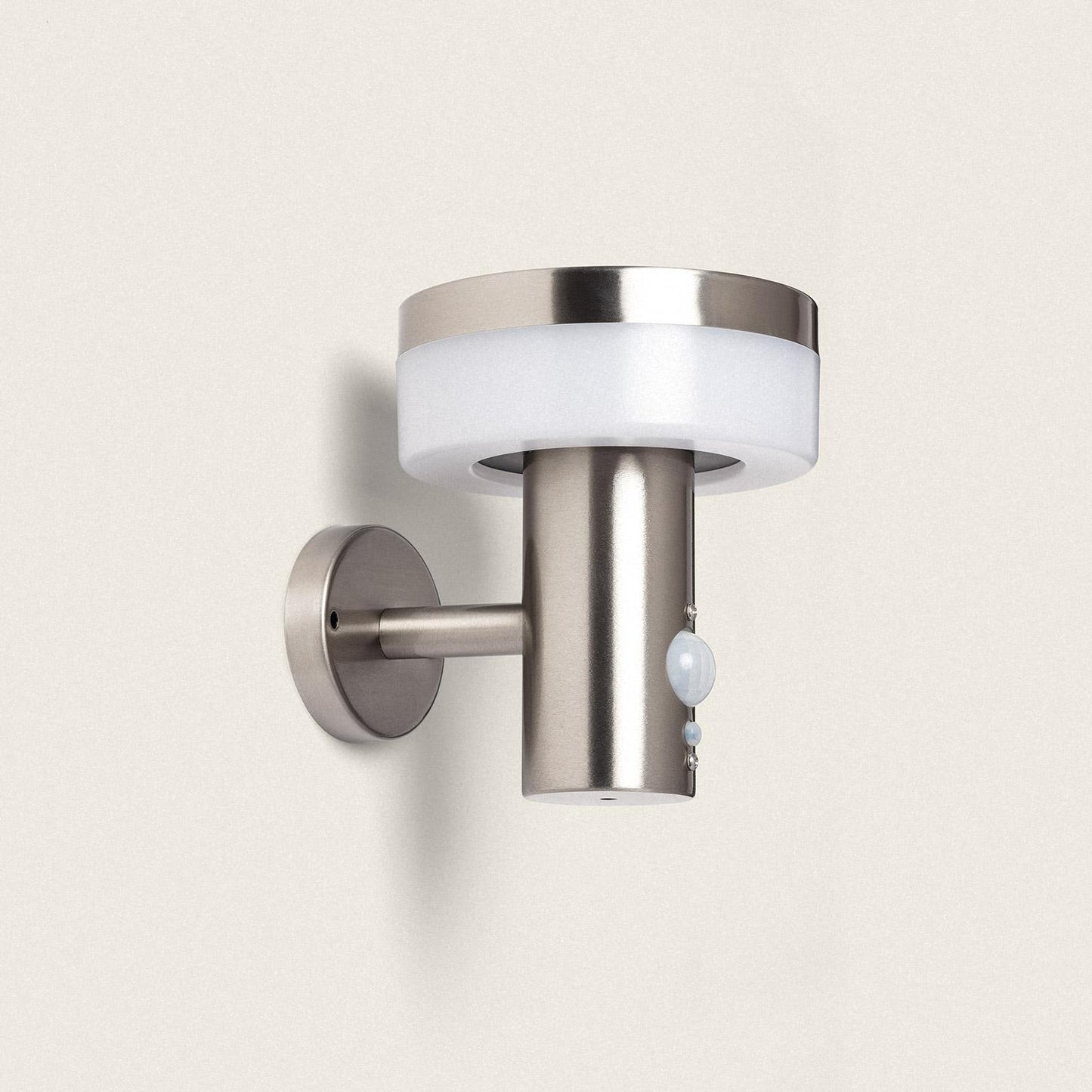 Aplique de Pared Exterior Solar LED 1,5W Acero Inoxidable con Sensor de Movimiento Ashier