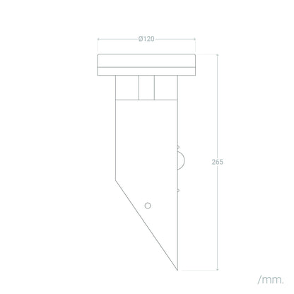 Aplique de Pared Exterior Solar LED 1,5W Acero Inoxidable con Sensor de Movimiento Basil