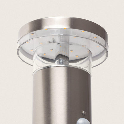 Aplique de Pared Exterior Solar LED 1,5W Acero Inoxidable con Sensor de Movimiento Basil