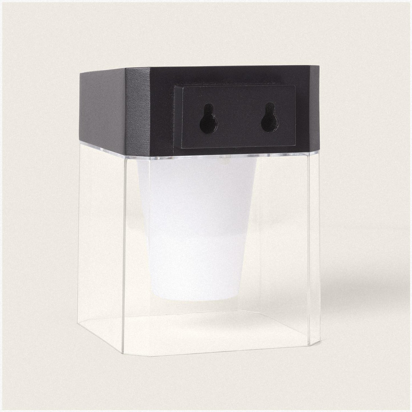 Aplique de Pared Exterior Solar LED 1,5W Aluminio con Sensor de Movimiento Efren Square