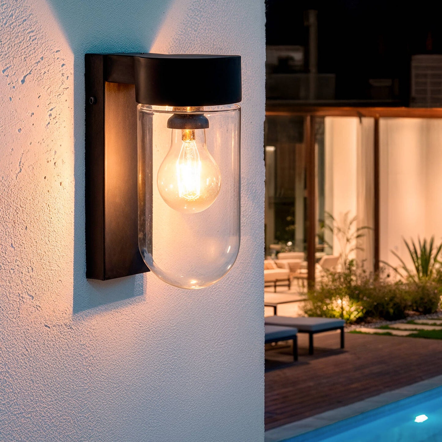 Aplique de Pared Exterior Solar LED 1,5W Aluminio Sentinel
