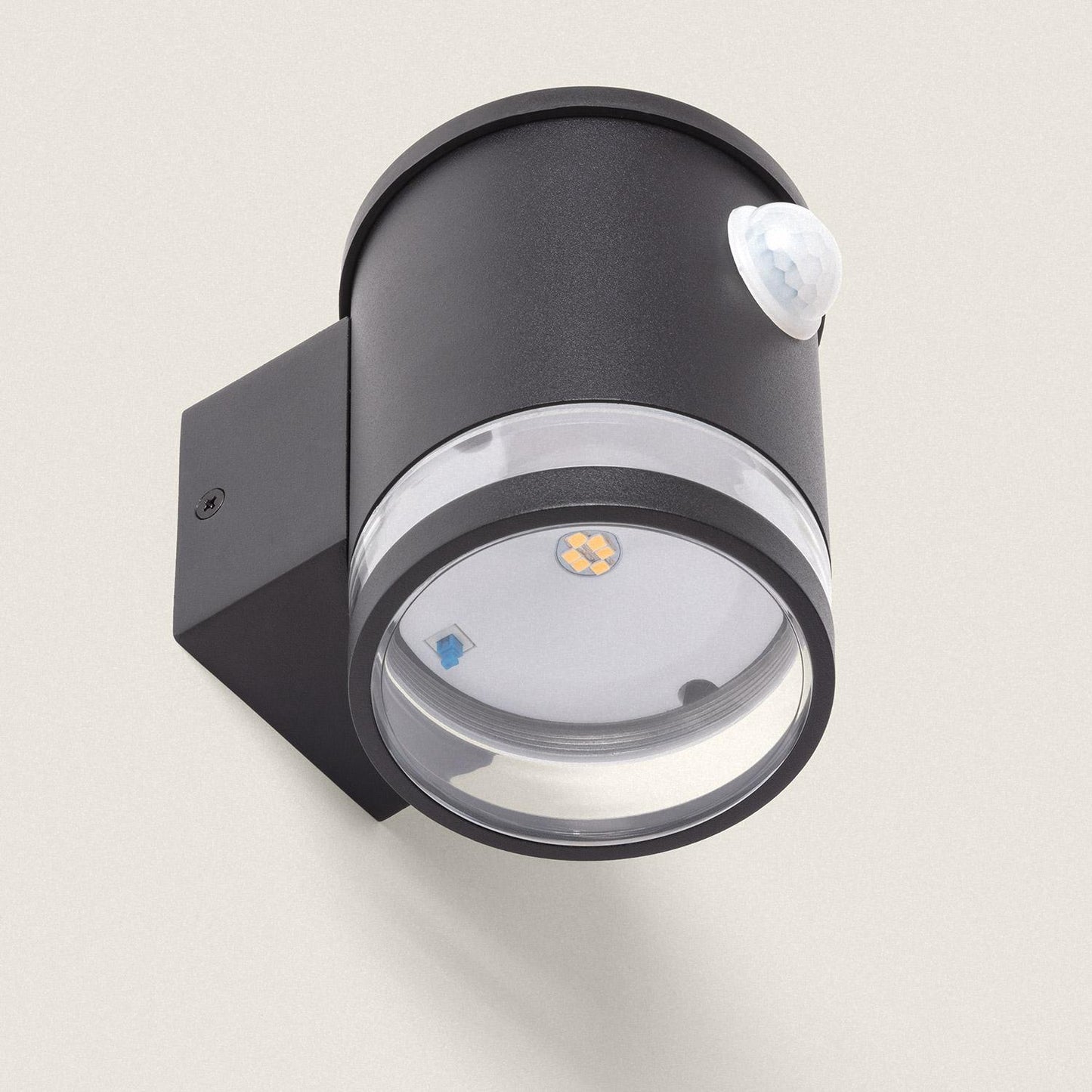 Aplique de Pared Exterior Solar LED Aluminio con Sensor de Movimiento Mini Draco
