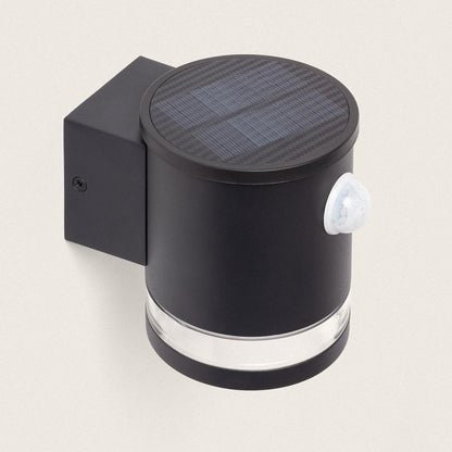 Aplique de Pared Exterior Solar LED Aluminio con Sensor de Movimiento Mini Draco