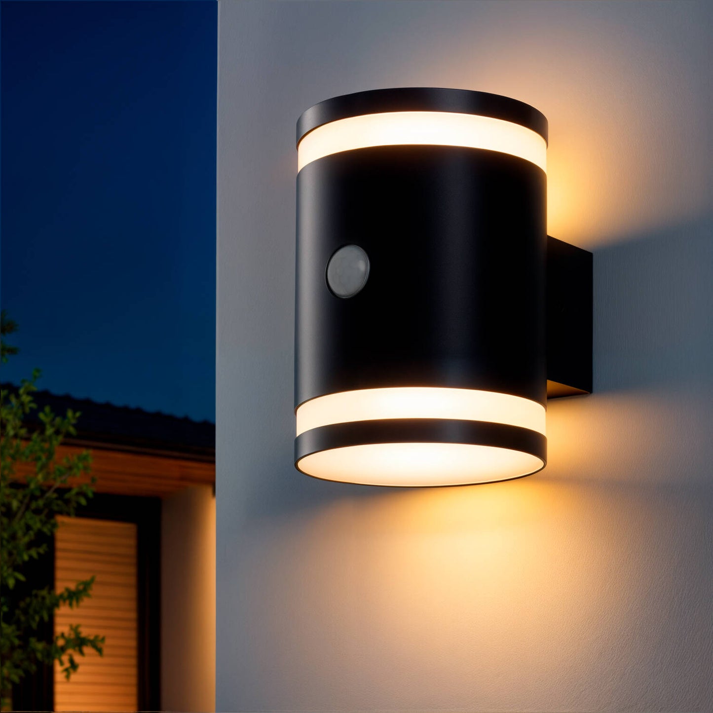 Aplique de Pared Exterior Solar LED Aluminio con Sensor de Movimiento Draco